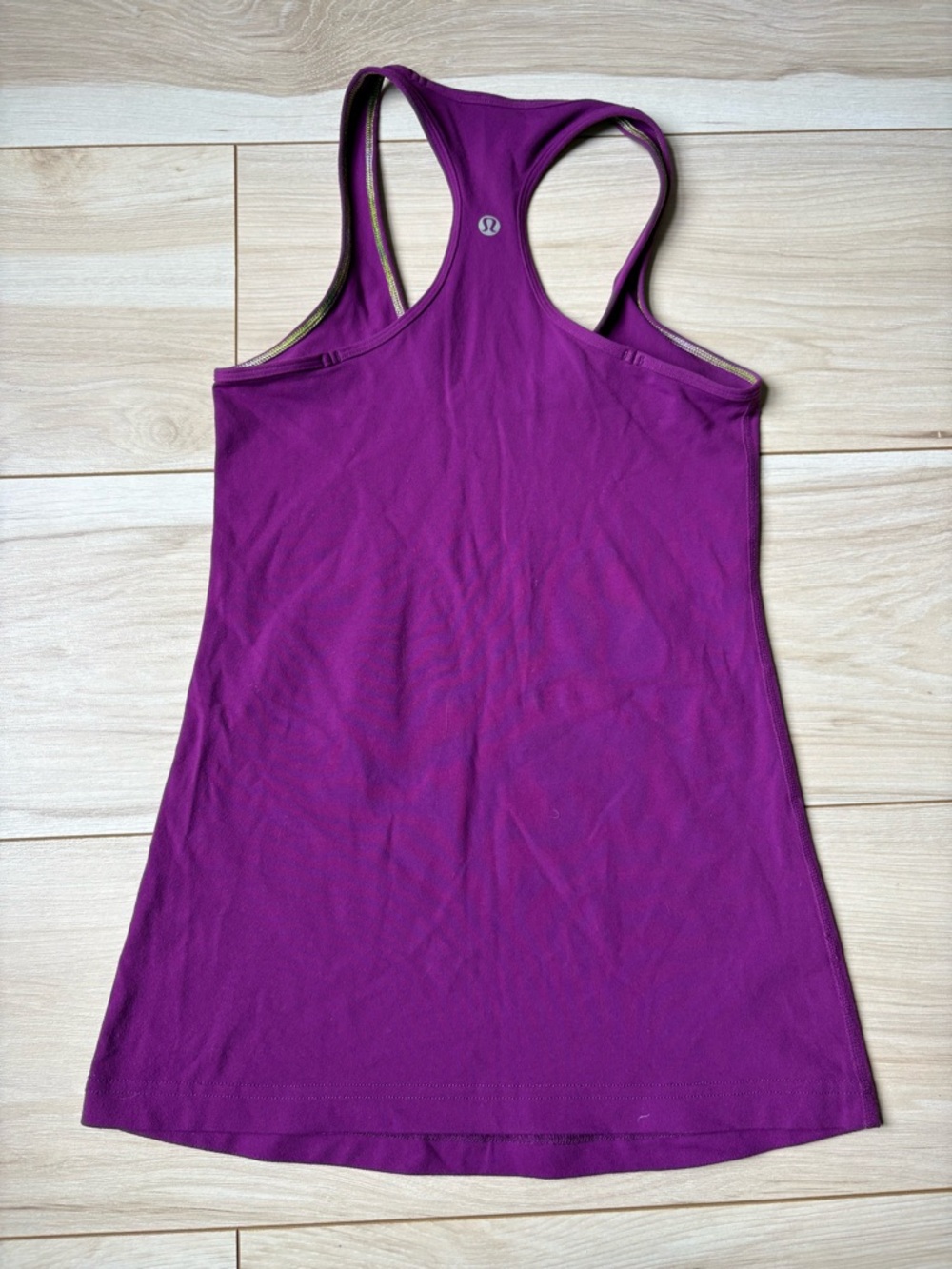 Lululemon Purple Racerback Tank Top Built-In Bra Athletic Yoga Size 6 - Picture 4 of 6